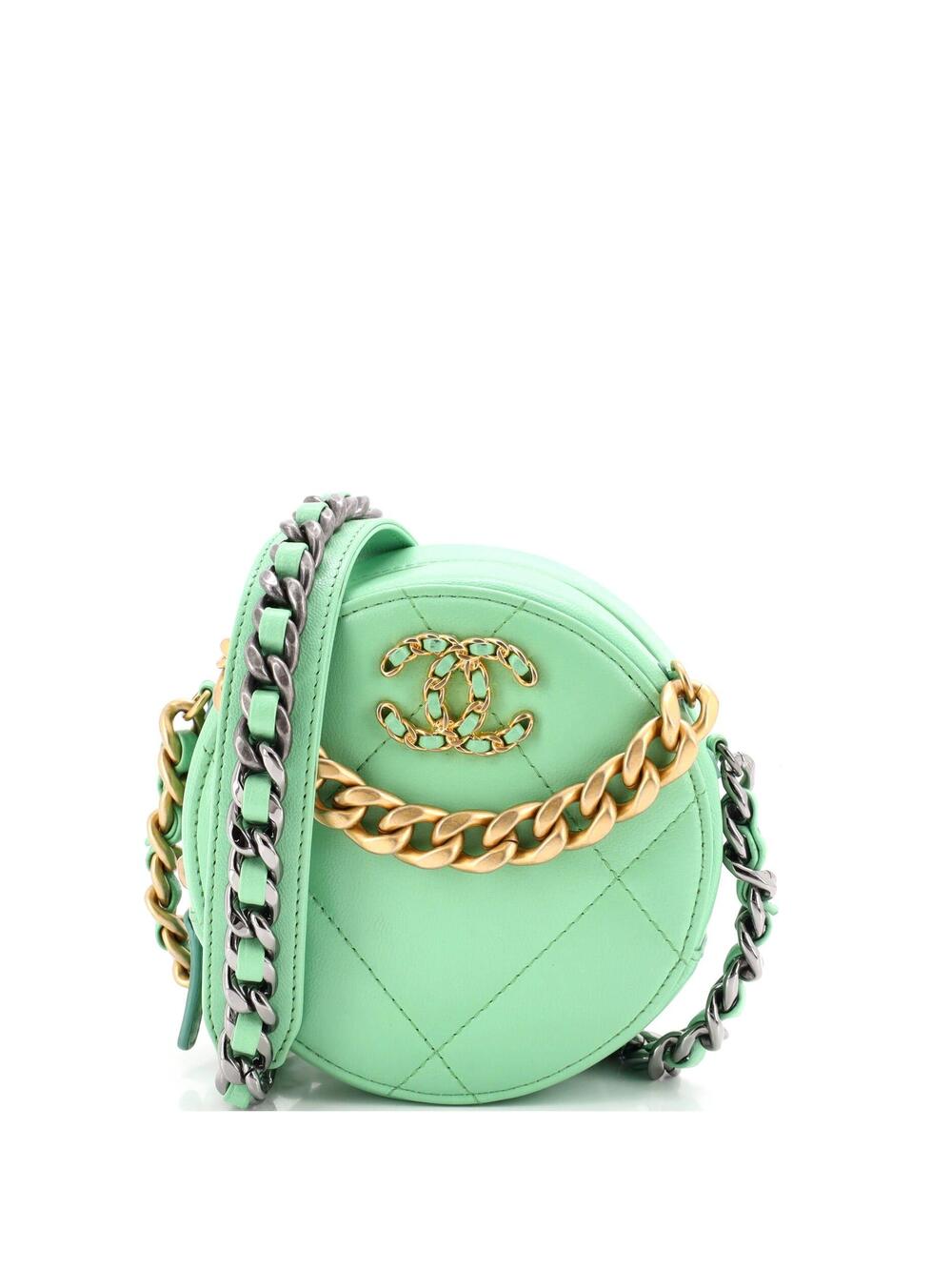 Chanel 19 Round Clutch With Chain #327269C25B